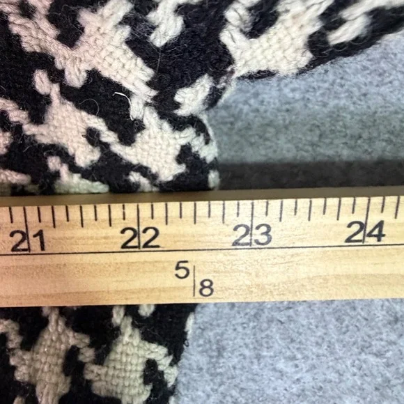 Talbots Houndstooth Double Breasted Belted Peplum Coat Jacket Women's Size L 50s - Picture 7 of 9